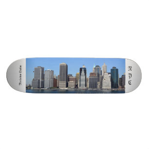 Lagere Manhattan-sylhouette, New York City Persoonlijk Skateboard