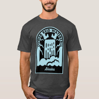 Lagere Reid-watervallen Alaska T-shirt