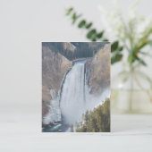 Lagere Watervallen van de Yellowstone Briefkaart (Staand voorkant)