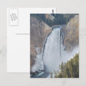 Lagere Watervallen van de Yellowstone Briefkaart (Voorkant / Achterkant)