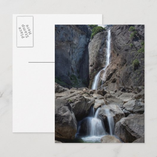 Lagere Yosemite-Herfsten Briefkaart (Voorkant / Achterkant)