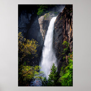 Lagere Yosemite-watervallen in cascade Poster