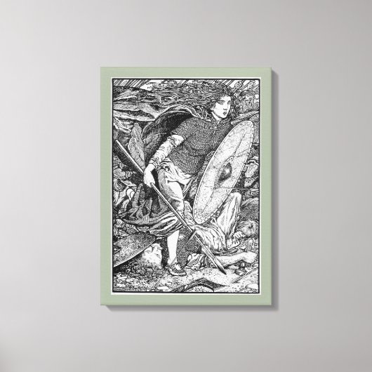 Lagertha Shield Maiden Canvas Afdruk (Voorkant)