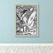 Lagertha Shield Maiden Canvas Afdruk (Insitu (Houten vloer))