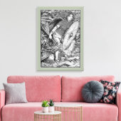 Lagertha Shield Maiden Canvas Afdruk (Insitu (Woonkamer))