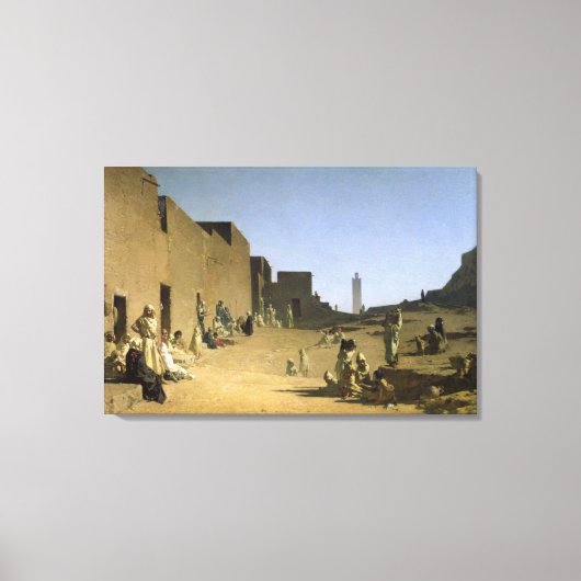 Laghouat in de Algerijnse Sahara, 1879 Canvas Afdruk (Voorkant)