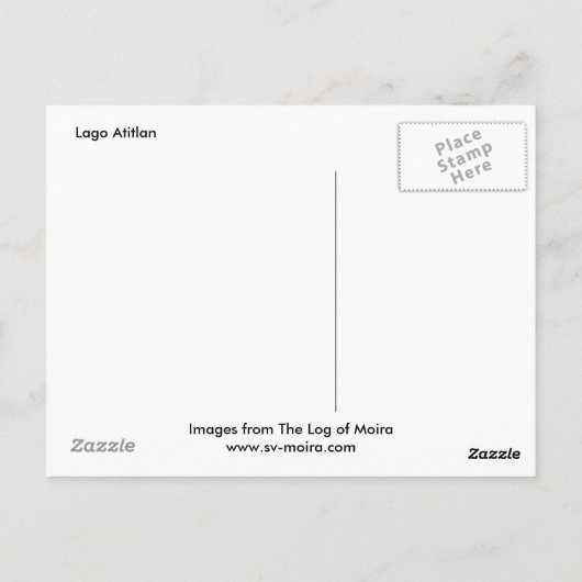 Lago Atitlan Briefkaart (Achterkant)