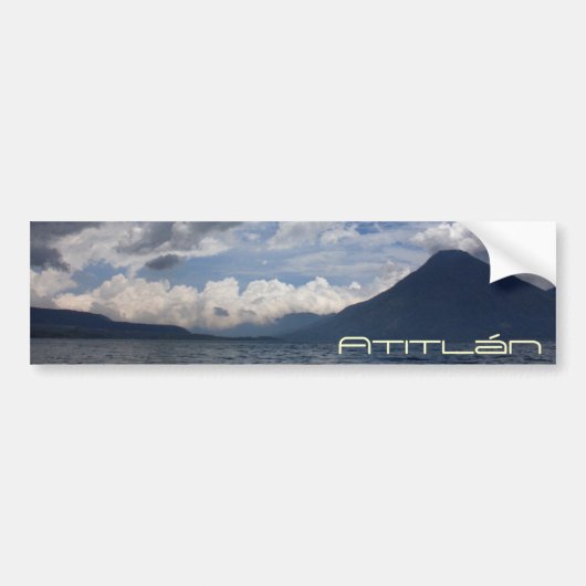 Lago Atitlan Bumpersticker (Voorkant)