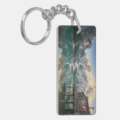 Lago di Braies in de Dolomieten in Italië Sleutelhanger (Voorkant Links)