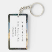 Lago di Braies in de Dolomieten in Italië Sleutelhanger (achterkant)