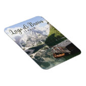 Lago di Braies Italy Travel Art  Magneet (Rechterzijde)
