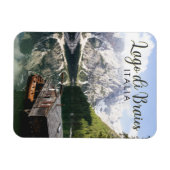 Lago di Braies Italy Travel Art  Magneet (Horizontaal)