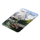 Lago di Braies Italy Travel Art  Magneet (Linkerzijde)