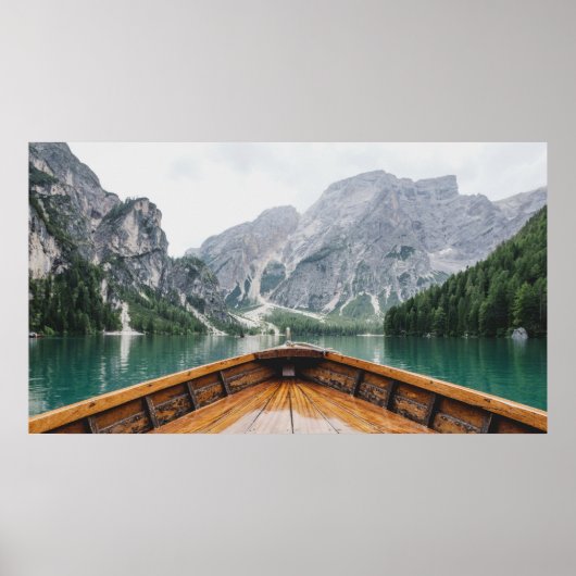 Lago di Braies, Pragser Wildsee - Lake Prags Itali Poster (Voorkant)