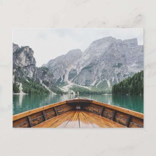 Lago di Braies, Pragser Wildsee - Lake Prags Italy Briefkaart (Voorkant)
