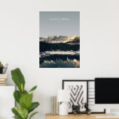 Lago di Carezza , italiaanse reisillustratie Poster (Thuiskantoor)