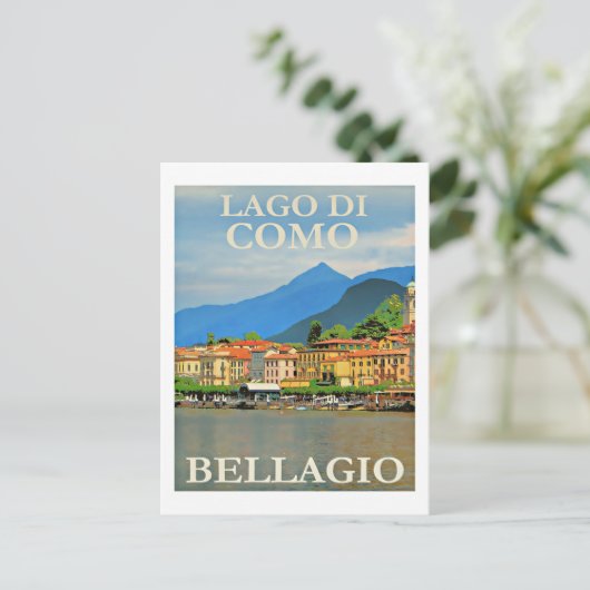 Lago di Como, Bellagio, Italië Briefkaart (Staand voorkant)