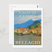 Lago di Como, Bellagio, Italië Briefkaart (Voorkant / Achterkant)