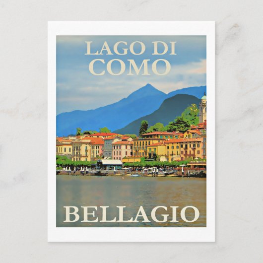 Lago di Como, Bellagio, Italië Briefkaart (Voorkant)