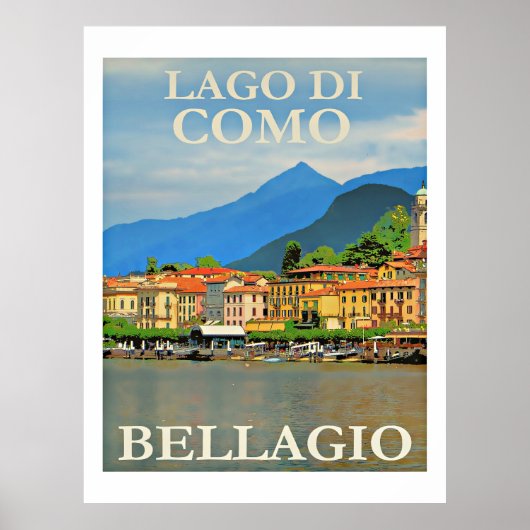 Lago di Como, Bellagio, Italy Poster (Voorkant)