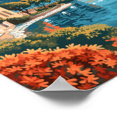 Lago di Como Italia Travel Art  Poster (Hoek)