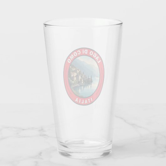 Lago di Como Italy Badge Glas (Achterkant)