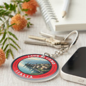 Lago di Como Italy Badge Sleutelhanger (Voorkant Rechts)