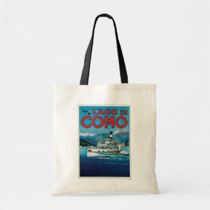 Lago di Como Italy Vintage Travel Canvas tas