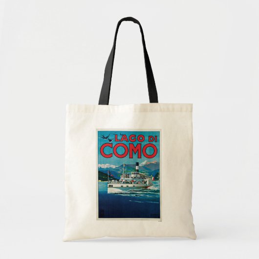 Lago di Como Italy Vintage Travel Canvas tas (Voorkant)