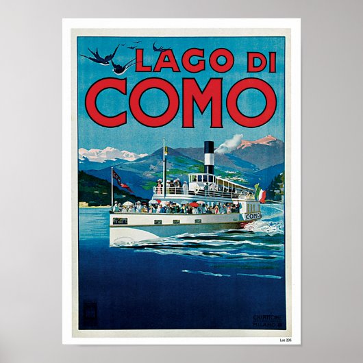 Lago di Como Poster (Voorkant)