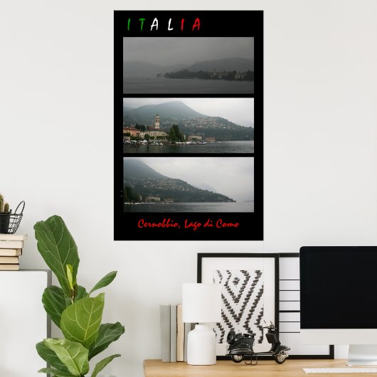 Lago di Como Poster (Thuiskantoor)