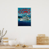 Lago di Como Vintage Travel Poster (Keuken)