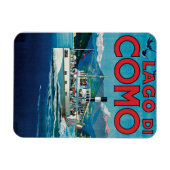 Lago di Como Vintage Travel Poster Magneet (Horizontaal)