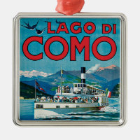 Lago di Como Vintage Travel Poster