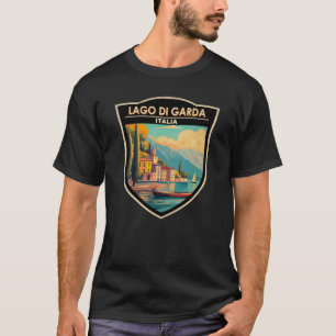 Lago di Garda Italia Travel Art Vintage T-shirt