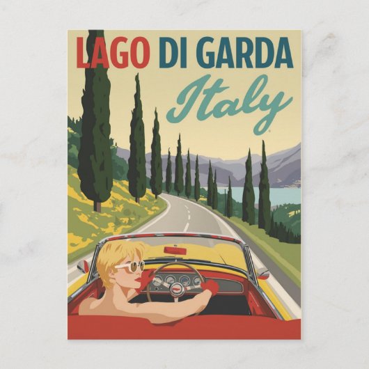  Lago di Garda Italië Rijden Briefkaart (Voorkant)