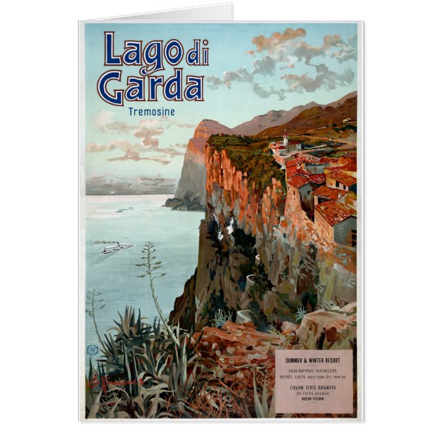 Lago di Garda Lake Garda Vintage Poster (Voorkant)