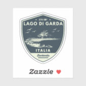 lago di garda - meer garda - italiaanse alps motob sticker (Vel)