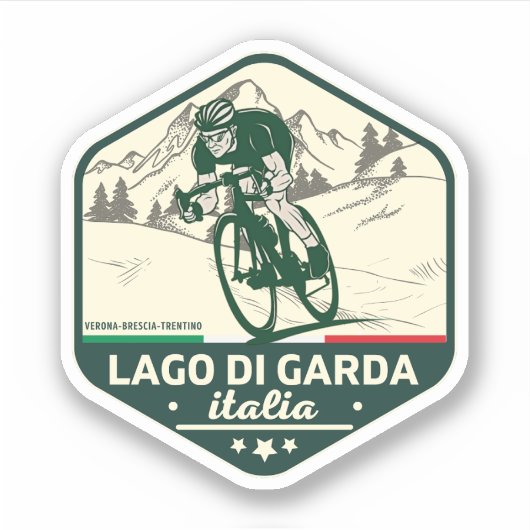 lago di garda - meer garda - italiaanse alps motob sticker (Voorkant)