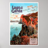Lago di Garda, Tremonsine, Italië Reisposter Poster (Voorkant)