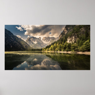 Lago di Landro Dürrensee , Italië Poster