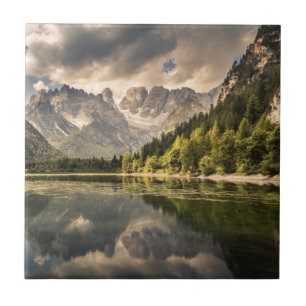 Lago di Landro Dürrensee , Italië Tegeltje