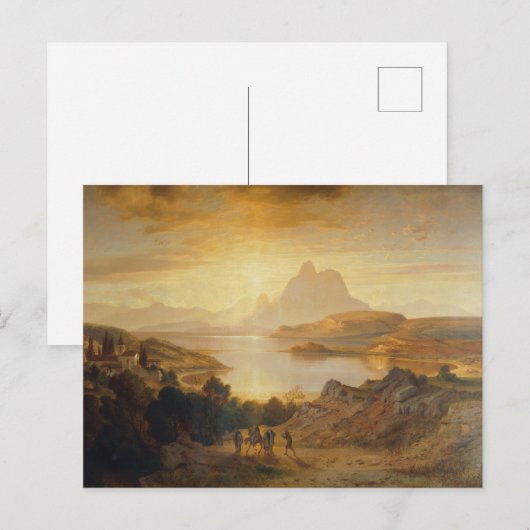 Lago di Lugano - Albert Zimmermann Briefkaart (Voorkant / Achterkant)