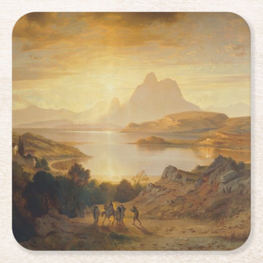 Lago di Lugano - Albert Zimmermann Kartonnen Onderzetters (Voorkant)