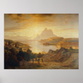 Lago di Lugano - Albert Zimmermann Poster (Voorkant)