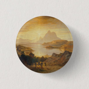 Lago di Lugano - Albert Zimmermann Ronde Button 3,2 Cm