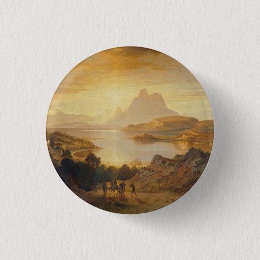 Lago di Lugano - Albert Zimmermann Ronde Button 3,2 Cm (Voorkant)