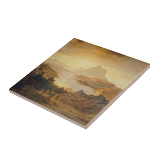 Lago di Lugano - Albert Zimmermann Tegeltje (Zijkant)