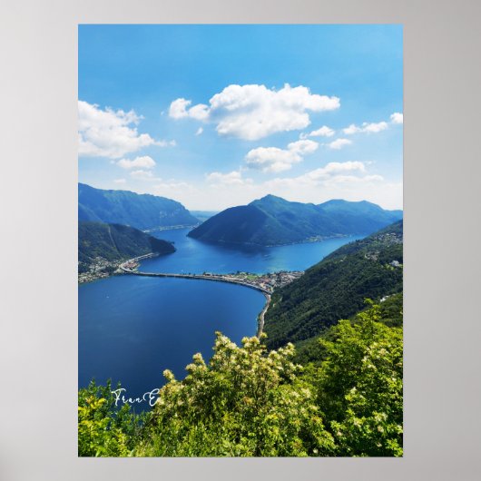 Lago di Lugano Poster (Voorkant)