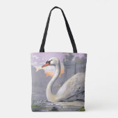 Lago di Lugano Zwaan Tote Bag (Achterkant)